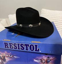Resistol George Strait Cowboy Hat 100% Wool Size 7 1/4 w/ Original Box picture