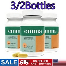 3/2x Emma Gut Health & Colon Cleanse Formula, Relief from Bloating, 60 Capsules picture