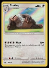 Slaking 18/18 DET Detective Pikachu Rare Holo LP picture