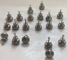 20 Pieces Brushed Satin Nickel Kitchen Cabinet Knobs Drawer Pulls Solid Round picture