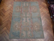 7x9' Bluish Grey Semi-Antique Oushak Rug 22994 picture