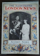 1936 Illustrated London News Edward VIII Abdication George VI Accession Magazine picture