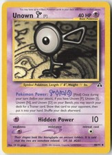 Unown [F] 48/75 Uncommon Neo Discovery Pokemon Unlimited Moderately Played picture
