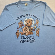 Vtg 1986 Nashville Beary Special Tee XL Screen Stars Deadstock NOS Single Stitch picture