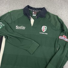 Kooga Rugby Union London Irish Y2K Home Shirt Kit Men XL Green Long Sleeve picture