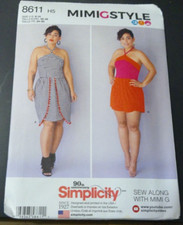 Simplicity Pattern 8611 Ms MIMI G STYLE Halter Dress & Romper  Sz 6-14 picture