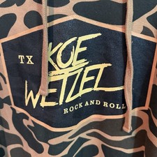 Koe Wetzel x Kingsted Camo Hoodie Mens Large Pullover Rock & Roll Country picture