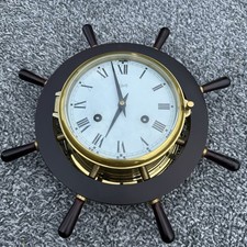 Vintage Schatz Royal Mariner Ships Clock West Germany Works With Key picture