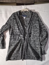 APT.9 Women's Black and White Knit Cardigan Sweater.  (347) picture