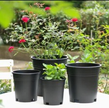 1/2/3/5/7/10/15/20 Gallon Plastic Nursery Pots Garden Plant Flower Pot picture