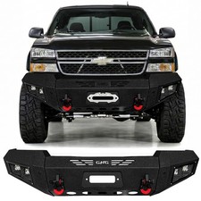 Vijay For 2003-2006 Chevy Silverado 1500 Steel Front Bumper W/Winch Plate&Lights picture