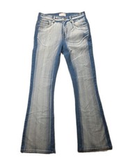 ASOS  LIGHT WASH STRETCH FLARE White Wash JEANS SIZE W34X L32 MID WAIST New picture
