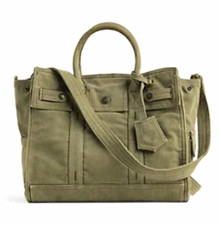 GAP Five Pocket Tote Bag NWT Olive green canvas picture