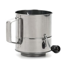 RSVP International Endurance Stainless Steel Crank Flour Sifter, 3 Cup picture