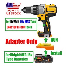 1x Adaptor for RIDGID 18v Battery To fits DeWalt 20v MAX XR Type Tool - US STOCK picture