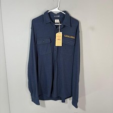 Faherty Shirt Mens XL Blue Cavaliers Legend Sweater Long Sleeve Button Up picture