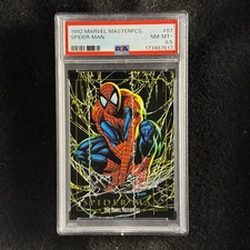 Spider-Man 1992 Marvel Masterpieces #87 PSA 8.5 Joe Jusko picture