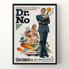 Dr No 1962 James Bond 007 Sean Connery Classic Movie Wall Art Decor Poster picture