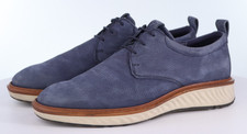ECCO ST.1 Hybrid Men's Plain Toe Derby Shoes Size EU 40 US 6-6.5 Leather Blue picture