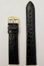 Longines Semi Matt Black Calf Leather Strap 19mm L682100667 picture