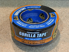 Gorilla Permanent All-Weather Black Duct Tape 6009002 - 1.88