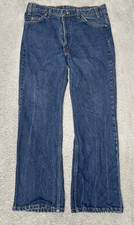 Vintage Levis 517 Jeans Mens 36X30 Orange Tab Denim Blue Jeans Made In USA picture