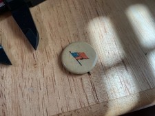 RARE Antique 1890s Whitehead & Hoag Pinback Pin US Navy Jack Flag Pepsin Gum picture