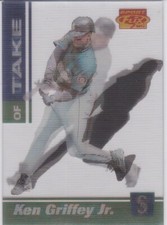 KEN GRIFFEY JR. & BARRY BONDS 1995 SportFlix RARE DOUBLE TAKE Dual INSERT CARD picture
