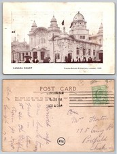 Canada Court Franco-British Exhibition London 1908 Vintage Postcard Posted picture