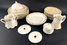 Vintage Homer Laughlin Hudson Floral China 39 Pc Lot Plates Bowls Serving picture