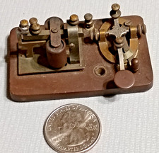 J.H. BUNNELL NEW YORK MINIATURE TELEGRAPH KEY AND SOUNDER picture