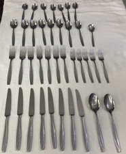 Vintage Oneida CAMLYNN 38 Piece Flatware Mixed Set No Scratch Shiny picture