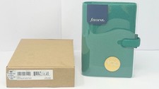 Filofax Finsbury Personal Organizer Genuine Leather Green New Box Warranty CL picture