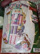 Bucilla   : NUTCRACKER SWEET Felt  Stocking  Kit # 89256E picture