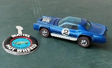 Vintage Hot Wheels Redline Spoilers Blue Sugar Caddy with Button picture