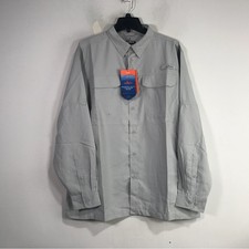Habit Coastal Villa Long Sleeve River Shirt, Men's Size L - Mirage Grey picture