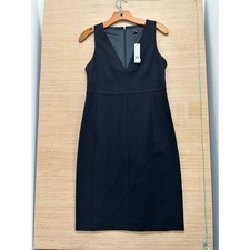 Theory Parmida Befit Black V-Neck Sleeveless Sheath Dress Size 8 NWT F1006602 picture