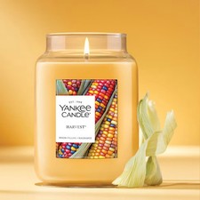 Yankee Candle Harvest Large Jar Candle 22 oz Scented Candle New Hard to find picture