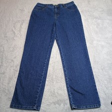 Emily B Straight Leg Jeans Womens Size 10 Blue Medium Wash Stretch Denim Pants picture