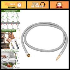 59-Inch Pull Down Kitchen Faucet Spray Hose Replacement, Brass Connector, Compat picture