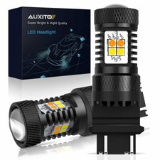 AUXITO 3157 4157 WHITE AMBER Switchback LED Turn Signal Lights Anti Hyper Flash picture