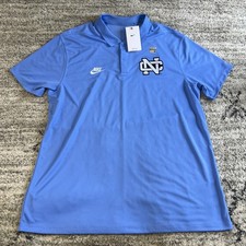Nike North Carolina Tar Heels Dri Fit Polo Shirt Mens XL UNC Performance Shirt picture