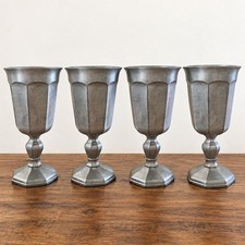 Gorham PH24 Pewter Goblets Set of 4 Vintage 6.5