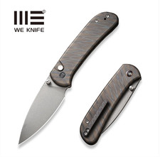 WEKNIFE Qubit Thumb Stud & Button Lock Knife Titanium Handle (3.2