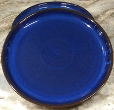 Denby Dinner Plates Imperial Blue Set Of 4 Made In England 10 Inch Coupe New picture