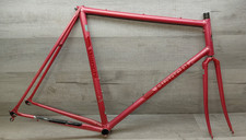 Vintage 1986, 87 Vintage Bianchi TROFEO 58.5 cm Electric Rose Frame Set picture