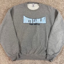 Vintage North Carolina Tar Heels Crewneck Sweatshirt Jerzees Mens XL NCAA UNC picture