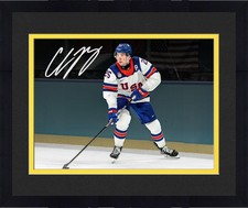 Framed Charlie McAvoy Team USA Signed 16x20 2026 Olympic Gold Medal Winner Photo picture