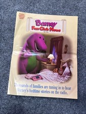 Barney the Dinosaur Fan Club Newsletter Fall 1994 RARE picture