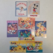 8 Vintage Disney Postcards Lot Mickey Memories Gang's Night Out NOS 80s 90s picture